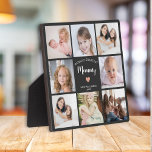 World's Greatest Mummy Photo Collage Modern Plaque<br><div class="desc">This 8-photo collage pink modern plaque features the heartfelt message, "World's greatest mummy" in elegant script typography and a simple heart. An ideal gift for your mum on Mother's day, Christmas or her birthday. It can be personalised with 8 family photos and your own message and names, transforming it into...</div>