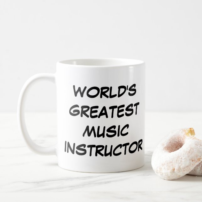 "World's Greatest Music Instructor" Mug (With Donut)
