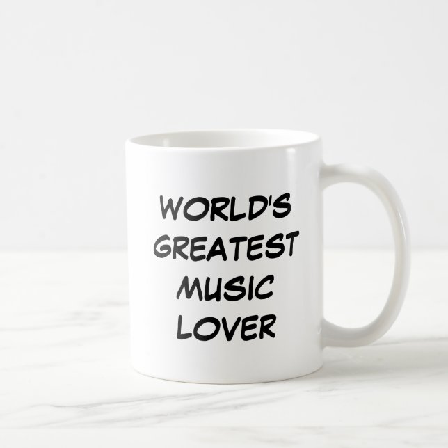 "World's Greatest Music Lover" Mug (Right)