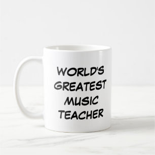 "World's Greatest Music Teacher" Mug