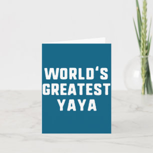 World's Greatest Nana Funny Family Long Sleeve  Card