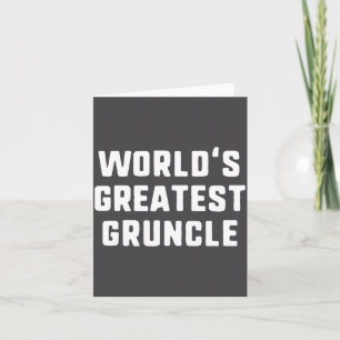 World's Greatest Ncle Funny Family Long Sleeve  Card