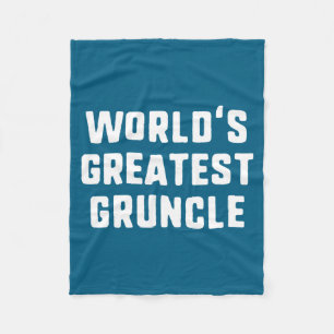 World's Greatest Ncle Funny Family Long Sleeve Fleece Blanket