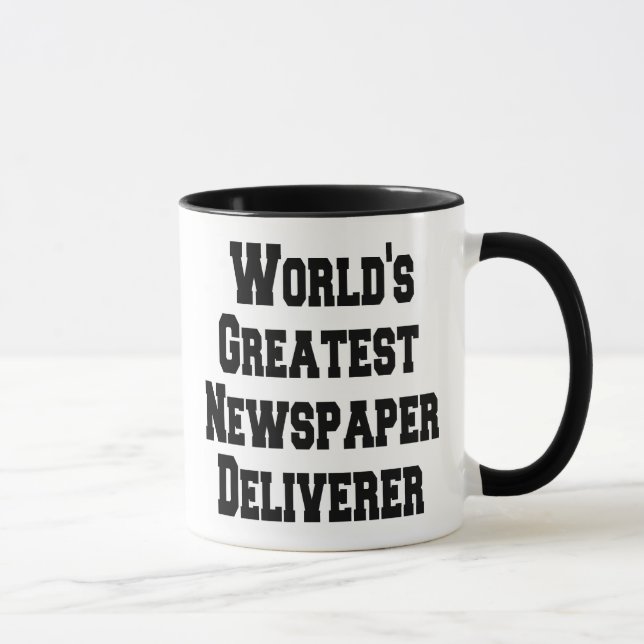 Worlds Greatest Newspaper Deliverer Mug (Right)