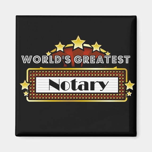 World's Greatest Notary Magnet (Front)