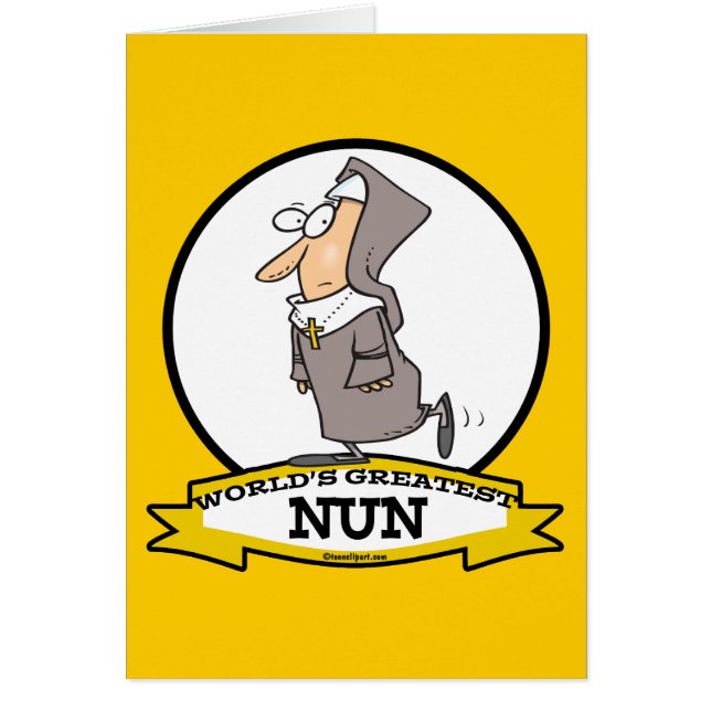 WORLDS GREATEST NUN CARTOON (Front)