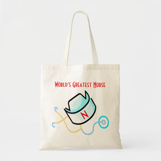 World's Greatest Nurse tote Bag (Front)