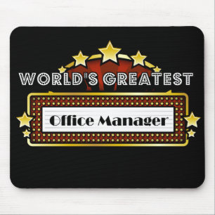 World's Greatest Office Manager Mouse Pad