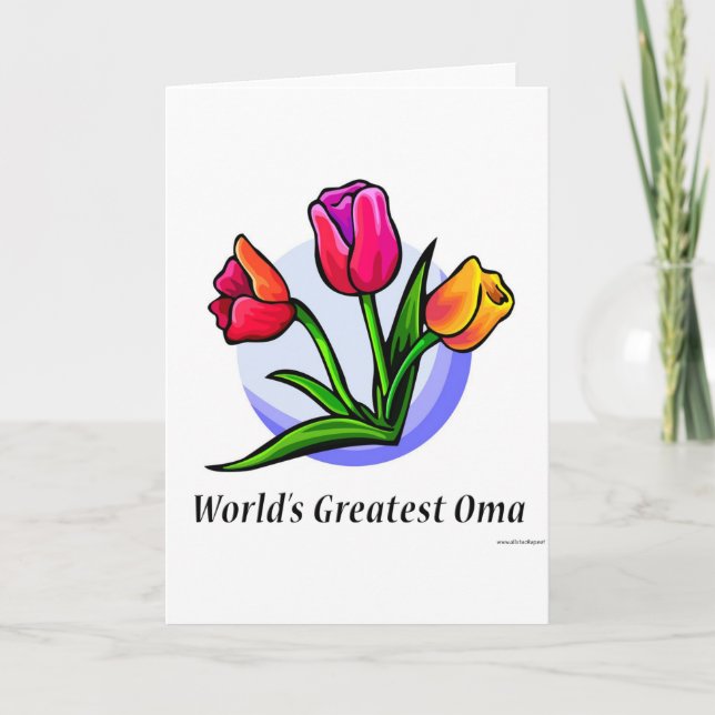 World's Greatest Oma Card (Front)