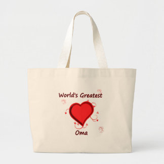 World's Greatest oma Large Tote Bag