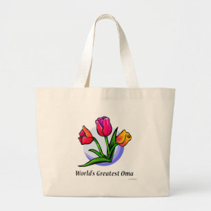 World's Greatest Oma Large Tote Bag