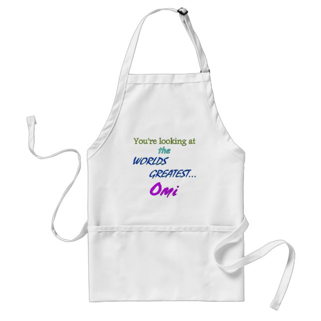 Worlds Greatest Omi Standard Apron (Front)