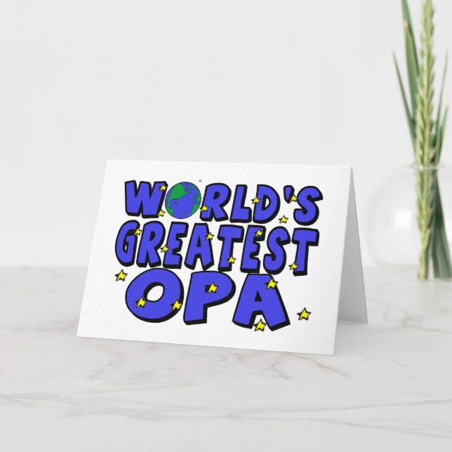 World's Greatest Opa Card (Front)