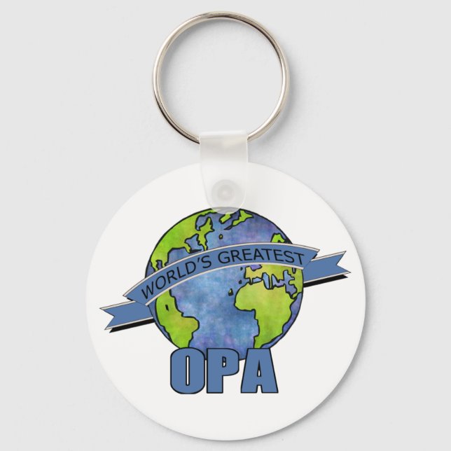 World's Greatest Opa Key Ring (Front)