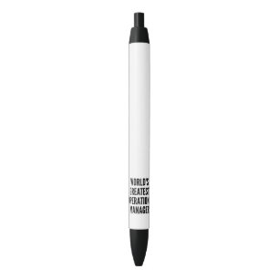 Worlds Greatest Operations Manager Black Ink Pen