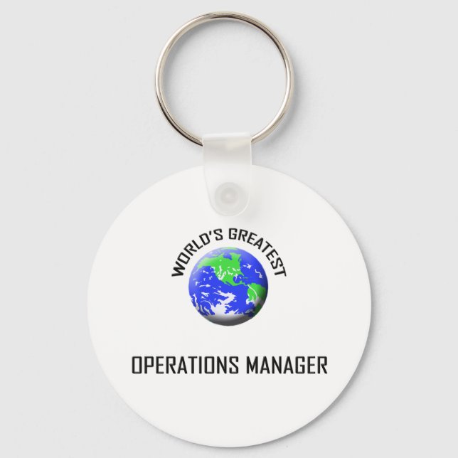 World's Greatest Operations Manager Key Ring (Front)