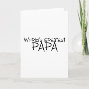 Worlds Greatest Papa Card
