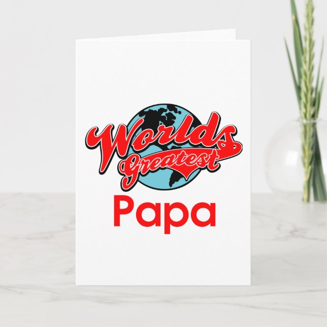 World's Greatest Papa Card (Front)