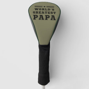 World's Greatest Papa Happy Father's Day Gift T-Sh Golf Head Cover