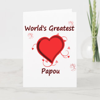 World's Greatest papou Card