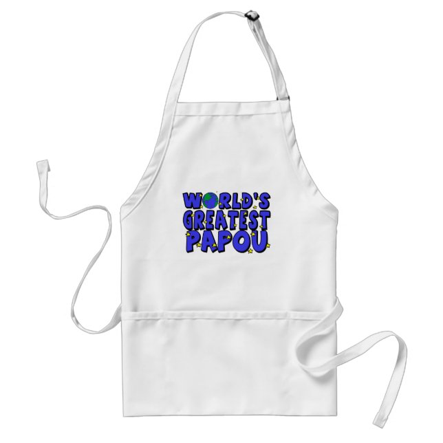 World's Greatest Papou Standard Apron (Front)