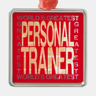 Worlds Greatest Personal Trainer Metal Tree Decoration
