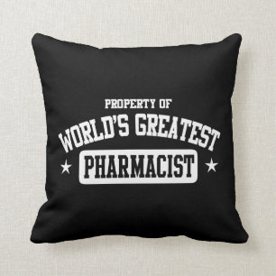 World's Greatest Pharmacist Cushion