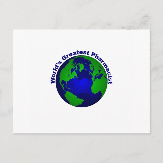 World's Greatest Pharmacist Postcard (Front)
