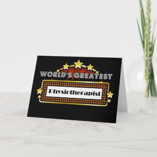 World's Greatest Physiotherapist Card