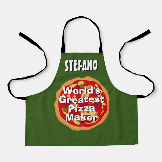 World's Greatest Pizza Maker baking apron for kids (Front)