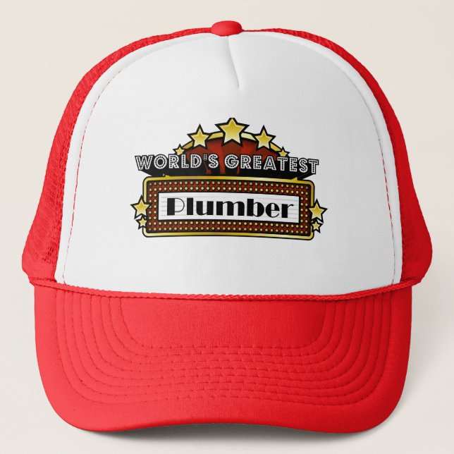World's Greatest Plumber Trucker Hat (Front)