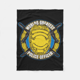 Worlds Greatest Police Officer Fleece Blanket