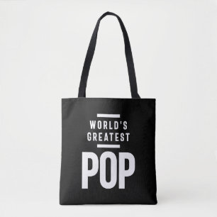 World's Greatest Pop Father Grandpa Gift Tote Bag