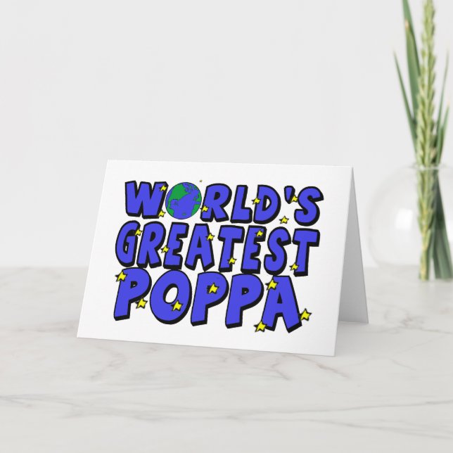 World's Greatest Poppa Card (Front)