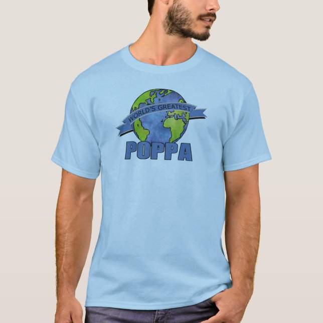 World's Greatest Poppa T-Shirt (Front)