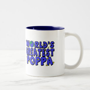 World's Greatest Poppa Two-Tone Coffee Mug