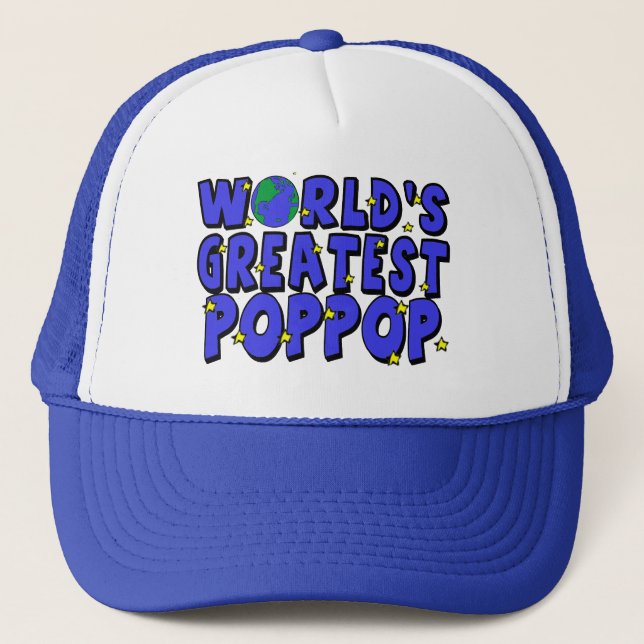 World's Greatest PopPop Trucker Hat (Front)
