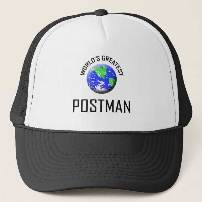 World's Greatest Postman Trucker Hat (Front)