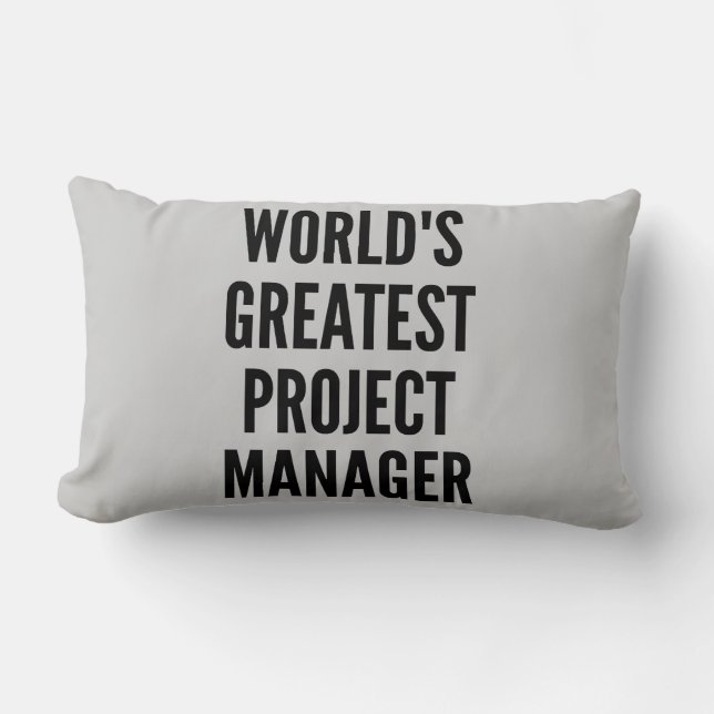 Worlds Greatest Project Manager Lumbar Cushion (Front)