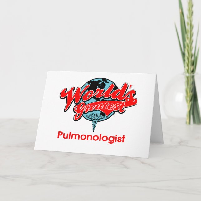 World's Greatest Pulmonologist Card (Front)