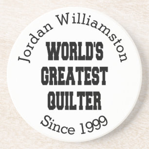 Worlds Greatest Quilter Coaster