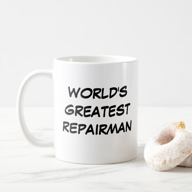 "World's Greatest Repairman" Mug (With Donut)