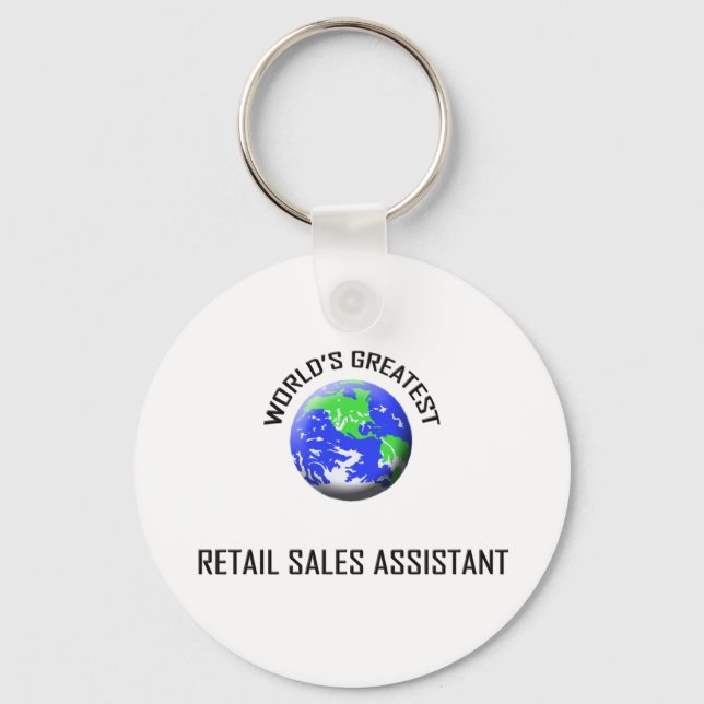 World's Greatest Retail Sales Assistant Key Ring (Front)