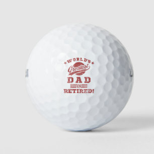 World's Greatest Retired Dad Golf Balls