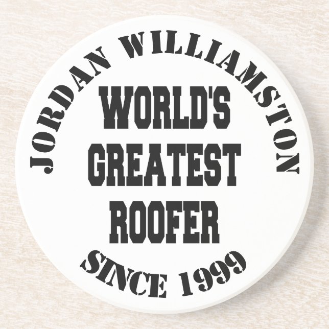 Worlds Greatest Roofer Coaster (Front)