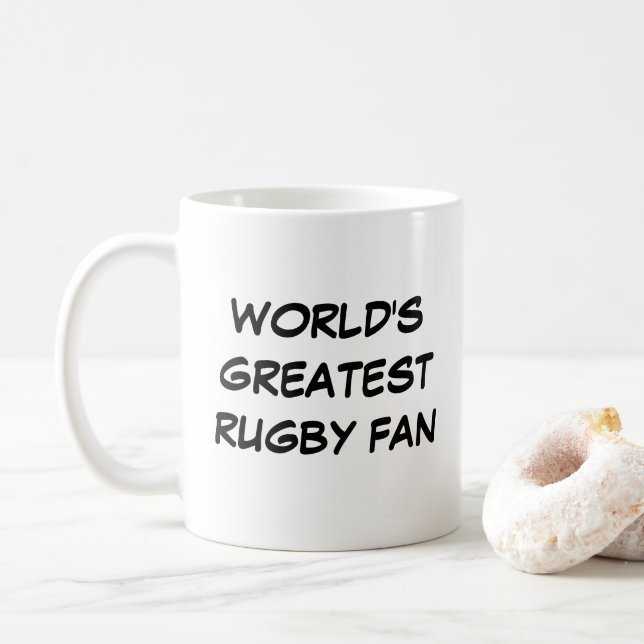 "World's Greatest Rugby Fan" Mug (With Donut)