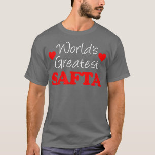 World's Greatest Safta Jewish Grandmother T-Shirt