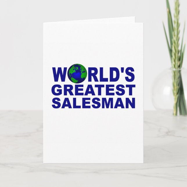 World's Greatest Salesman Card (Front)