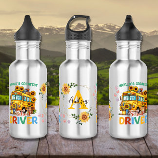 World's Greatest School Bus Driver Personalised 532 Ml Water Bottle