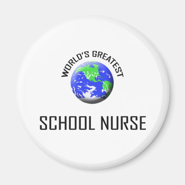 World's Greatest School Nurse Magnet (Front)
